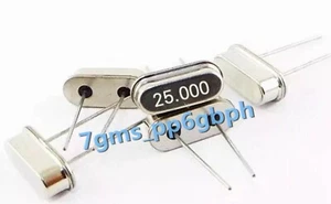 1 PCS NEW Quartz crystal with two feet 25MHz 18.432M passive clock crystal - Picture 1 of 2