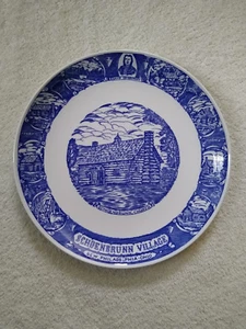 10" Vintage Schoenbrunn Village New Philadelphia Ohio State Souvenir Plate - Picture 1 of 3