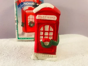 Weihnachtsdorf Zubehör NOMA Dickensville rot Telefonzelle MAX3818 - Bild 1 von 6