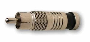 Platinum Tools 18065 RCA-Type Nickel Coaxial Compression Connectors, 25 pack - Picture 1 of 1