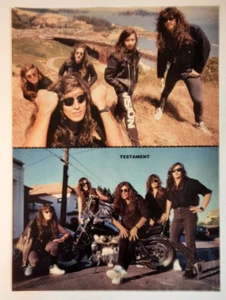 TESTAMENT ~ U.S. Thrash Metal Vintage early 1990's pic ~ Magazine Page PINUP - Picture 1 of 1