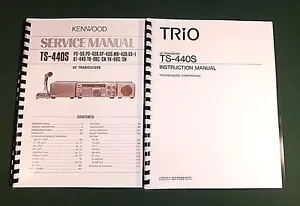 Kenwood TS-440S Instruction & Service Manual: 11x17" Schematics & Plastic Covers - Picture 1 of 1