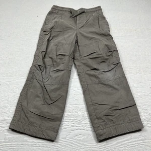 Gap Kids Pants Boys Small 6 7 Brown Lined Chino Elastic Waist Y2K - Picture 1 of 13