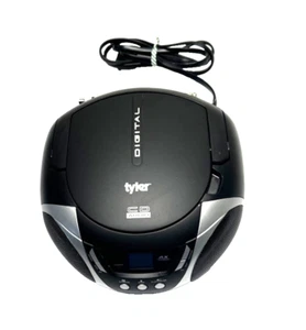 Reproductor de CD estéreo portátil Boombox radio AM/FM marca Tyler modelo TAU101-SL probado - Imagen 1 de 24