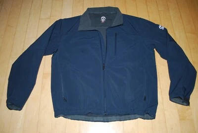 Tech By Tumi Jacket Men's XL Navy Blue Full Zip Soft Shell Fleece Lined  - Image 1 of 4