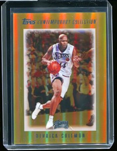 DERRICK COLEMAN 2003-04 TOPPS CONTEMPORARY COLLECTION GOLD #d 20/25 RARE!!