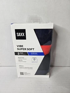Saxx Vibe Super Soft 2 Pack Boxer Briefs Slim Fit DWB New - Picture 1 of 1
