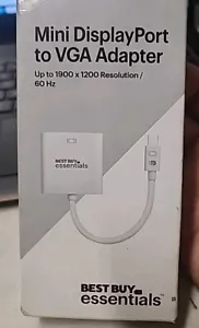 Best Buy Essentials Mini DisplayPort to VGA Adapter For Macbook and Mac - Picture 1 of 2