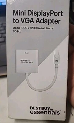 Best Buy Essentials Mini DisplayPort to VGA Adapter For Macbook and Mac - Image 1 of 2