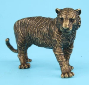 Wunderschöne einzigartige Bronze Statue Tiger Maskottchen Sammlerstück Asien s - Bild 1 von 6