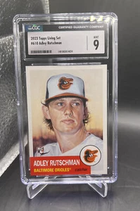 2023 Topps Living Set Adley Rutschman CGC 9 MINT RC #610 Baltimore Orioles - Picture 1 of 4