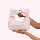 NWT Stoney Clover Lane Pink Happy Birthday Libby Tweed Funfetti Bow Handle Bag