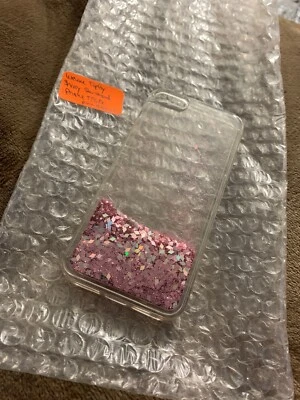 Funda Weline Tipfly Shiny Quicksand - iPhone 5/5s/SE - diamantes rosas, sin venta minorista  Foto 1 de 4