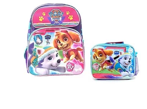 Nickelodeon Girl's Paw Patrol 16" Inches Backpack with Matching Lunch Bag Set - Picture 1 of 1