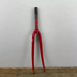 Vintage Bianchi Dedacciai 700c Fork 1" Threaded 7.25" Steel Road Race Red Eroica - Picture 1 of 18