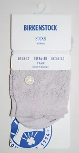 Calze Birkenstock donna rosa glitter cotone Bling Ajour Crew nuove con etichette tg 5-7 - Foto 1 di 4