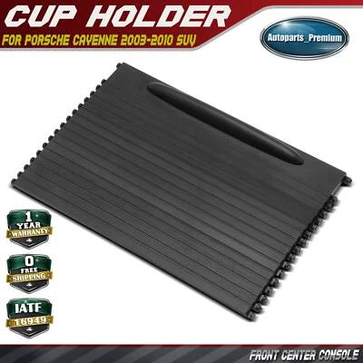 Cubierta persiana enrollable portavasos consola central delantera para Porsche Cayenne 2003-2010 Foto 1 de 4