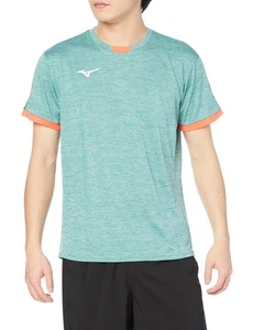 Mizuno Badminton Wear Game Shirt Anti-sticky Dynamotion Fit 72MA2003 Deep G 158 - Picture 1 of 3