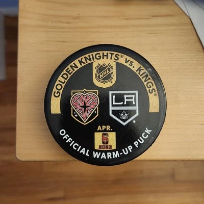 *EXTREMELY RARE* Golden Knights vs Kings "Donate Life" Night Warmup Puck - Image 1 of 2