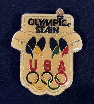 Vintage Olympic paint advertising lapel pin - Image 1 of 4