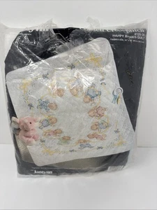 Janlynn/Donna Giampa "Happy Babys" gestempelt Kreuzstich Baby Quilt Kit 34x43" - Bild 1 von 4
