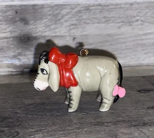 Estatuilla adorno navideño vintage Disney Eeyore de Winnie the Pooh - Imagen 1 de 7