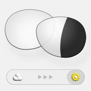 Replacement Lenses for RB Meta Headliner RW4009F 51mm Eclipse Grey Photochromic - Picture 1 of 7