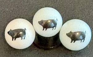 VTG 3 Little Pig Game Marbles .54” - Picture 1 of 5