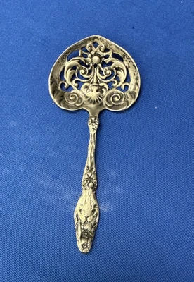 Vtg 1847 Rogers Bros. Decorative Silverplate Slotted Bon Bon Spoon 5.25" - Image 1 of 2