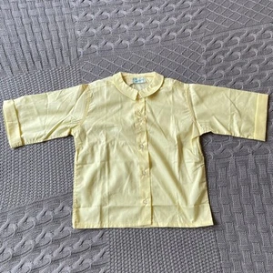 Vintage Paper Tag Yellow Blouse - 7 - Picture 1 of 8