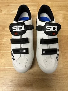 Sidi Alba 2 Men's Road Cycling Shoes, White/Black/Red, M 43.5 - Made in Italy - Picture 1 of 7