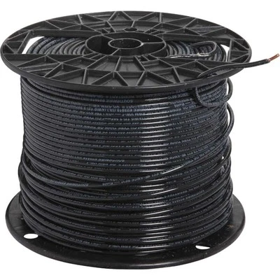 ENCORE WIRE 12 AWG Solid Copper Black THHN Wire 500ft