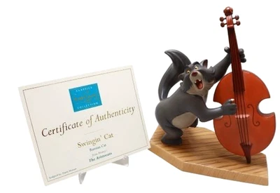 Русский кот WDCC «Swingin' Cat» Disney The Aristocats с сертификатом подлинности без коробки - Изображение 1 из 4