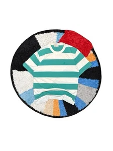 T-shirt manica corta a righe HANG TEN MEDIA vintage anni 70 80 made in USA punto singolo - Foto 1 di 11