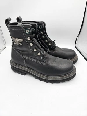 Botas Harley Davidson negras con emblema de metal - Modelo 84145 - Para mujer Talla: 8,5 Foto 1 de 4