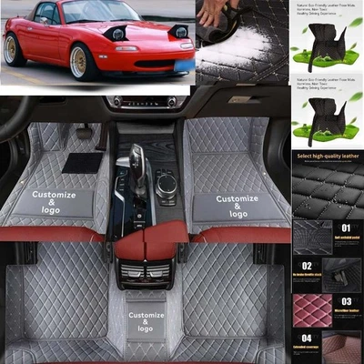 For Mazda MX-5/Miata Car Floor Mats Luxury Waterproof Pads Liner Auto Rug — 第 1/4 张图片