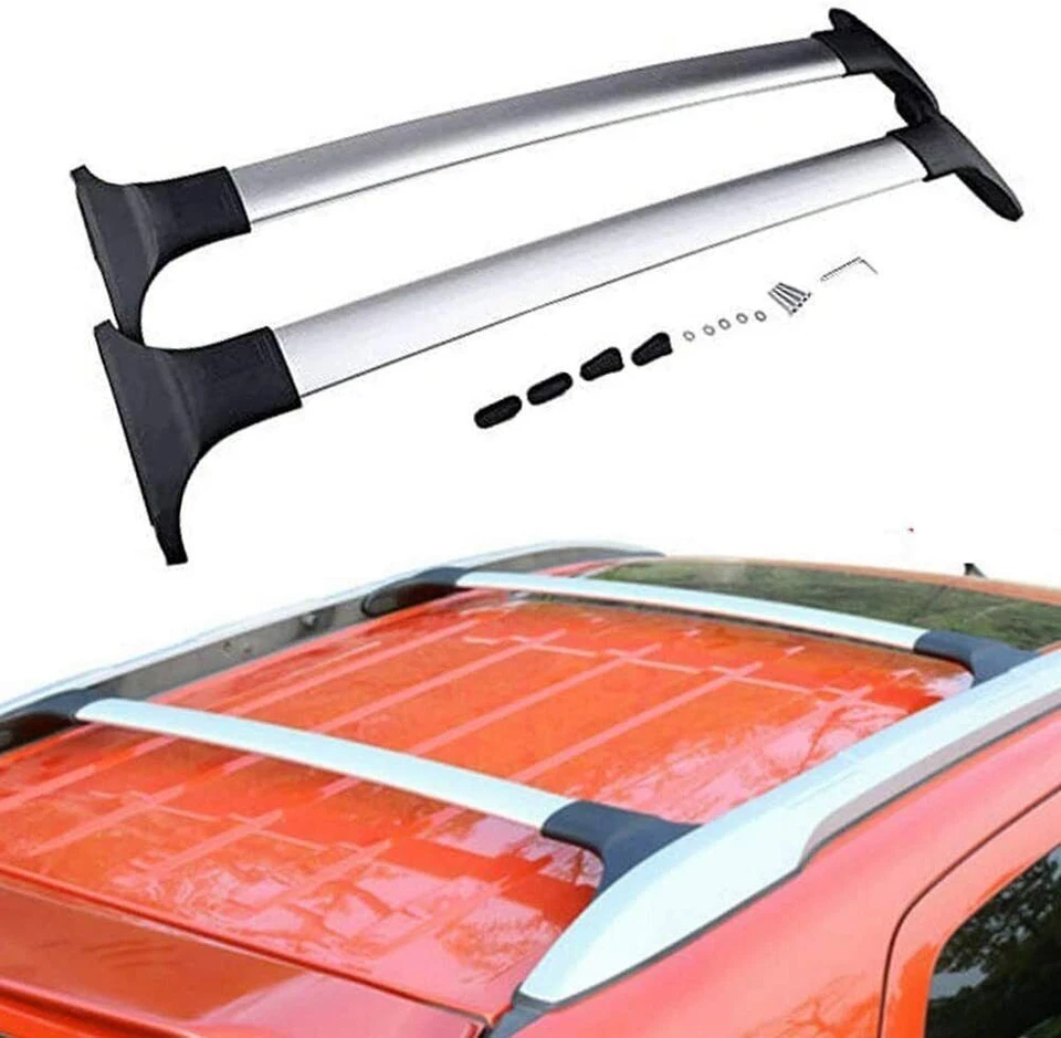 2Pcs Aluminum Roof Rail Rack Cross Bar Crossbar Fit for Ford Ecosport 2013-2022 - Image 1 of 2