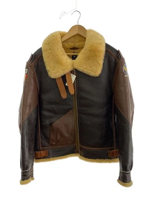 A BATHING APE × REAL McCoyS flight Jacket Brown L Used - Image 1 of 4