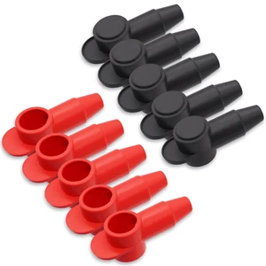 10pz Coperture Terminale Silicone per Filo 10-2AWG, 5PZ Rosso e 5pz Nero - Foto 1 di 12
