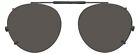 Visionaries Polarized Clip on Sunglasses - Round - Gold Frame - 50 x 45 Eye Size