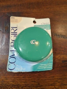 Cover Girl Clean Fragrance Free Pressed Powder 240 Natural Beige New Vintage NOS - Picture 1 of 6