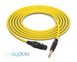 Mogami Quad 2534 Cable | Neutrik Gold XLR-F TRS | Yellow 275 Feet | 275 Ft. 275' - Picture 1 of 1