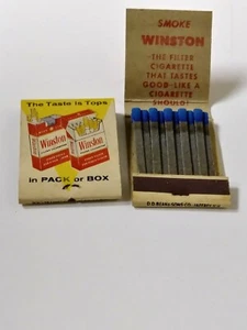 Vinatge 1960's WINSTON cigarettes Matchbook - Picture 1 of 1