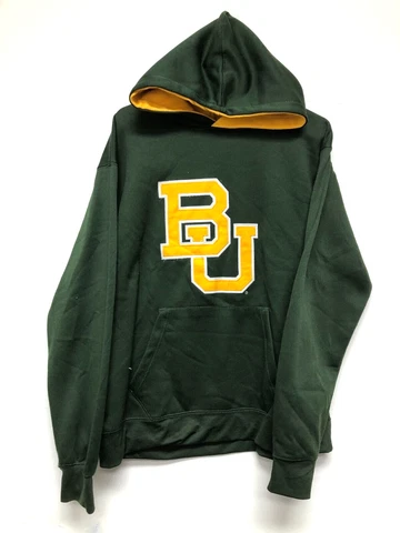 Old Varsity Brand Mens Green Pullover Hoodie - NCAA Baylor Bears - Size M Cover