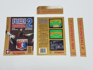 RBI Baseball 2 Nintendo NES Rental Cut Box ONLY *DAMAGED - Picture 1 of 2