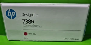 HP DesignJet 738m Magenta Ink Cartridge 300ML XL - May 2026 - Brand New Sealed - Picture 1 of 4