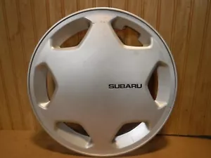 1 1987-1989 Subaru # 60504 13" 6 Spoke Hubcap / Wheel Cover # 23832GA220 USED* - Picture 1 of 5