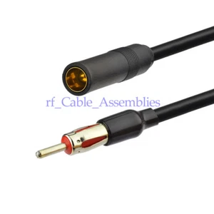 3' Feet Universal Male to Female Extension Radio AM/FM Car Antenna Adapter Cable - Picture 1 of 3