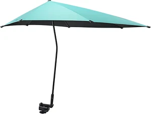 UPF 50+ Adjustable Beach Umbrella XL with Universal Clamp for Chair, Stroller, W - Picture 1 of 9