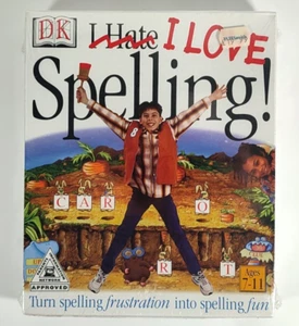 DK Multimedia I Love Spelling! PC CD-Rom 1999 Vintage New & Sealed - Picture 1 of 3